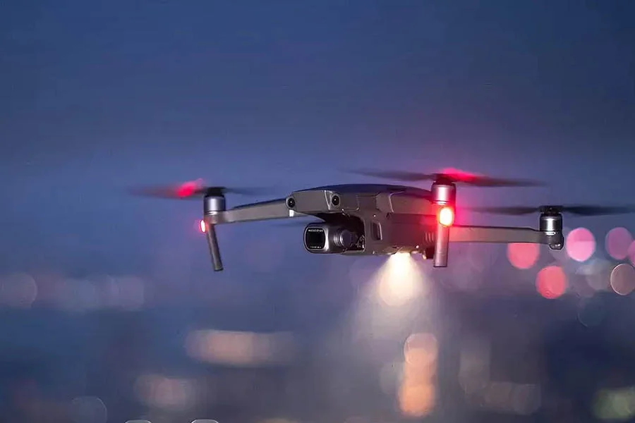 flying drone with a camera